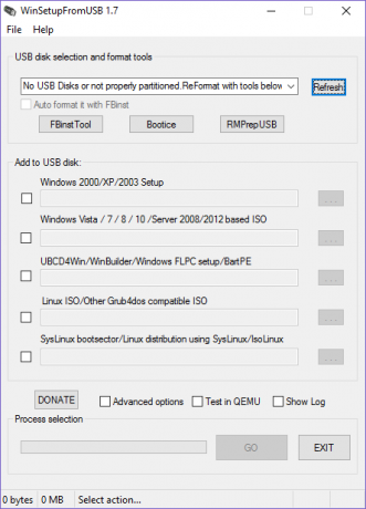 Как да създадете Bootable Multiboot USB за Windows и Linux WinSetupFromUSB USB Create Panel