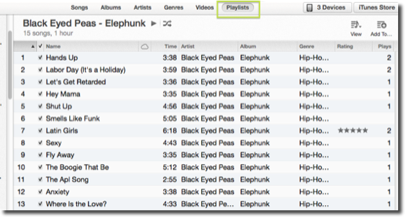 Плейлисти на ITunes