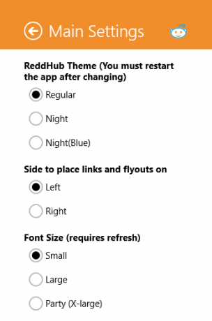 ReddHub-Settings