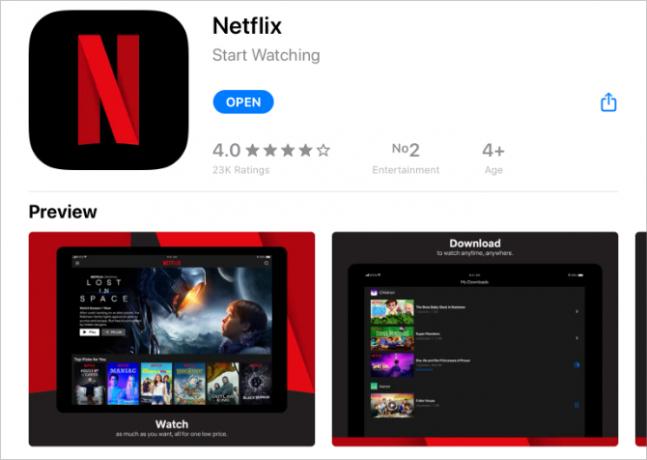 Netflix в App Store