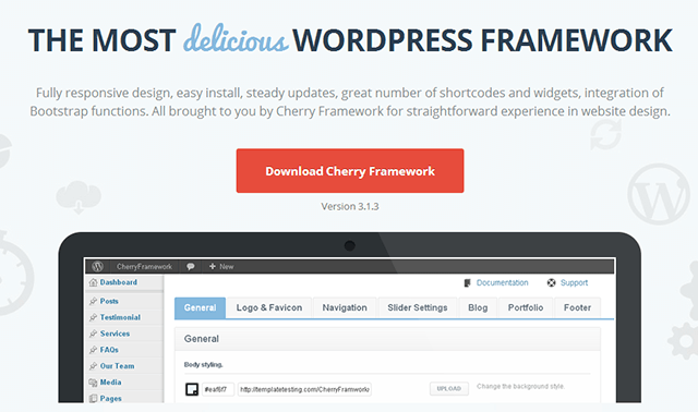 WordPress-рамка-череша