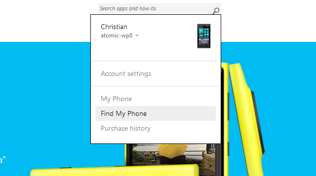 muo-WP8-findmyphone-вход