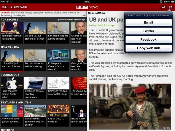 Вземете поправка на iOS International News от BBC bbcnews socialsharing 590x442