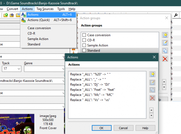 MP3Tag Action Editor