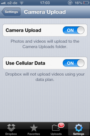 Dropbox - едно от задължителните приложения, ако притежавате iPhone dropboxsettings2