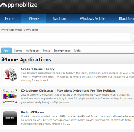 AppMobilize: Приложение за онлайн директория на приложения за мобилни телефони1