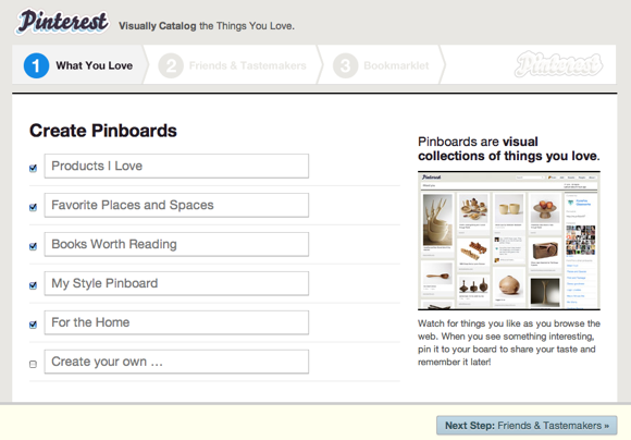 Създайте виртуални щифтове на любимите си изображения с Pinterest [100 покани] Pinterest1