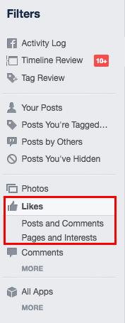 Как да виждате всяко харесване, публикуване и коментар, което сте направили във Facebook FB Likes2 1