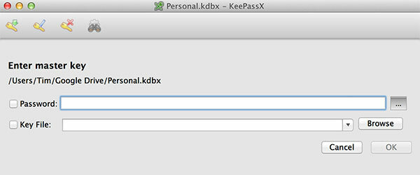 KeePassX & MiniKeePass: Безплатен, сигурен iOS и Mac OS X Решение за парола отворен kp db