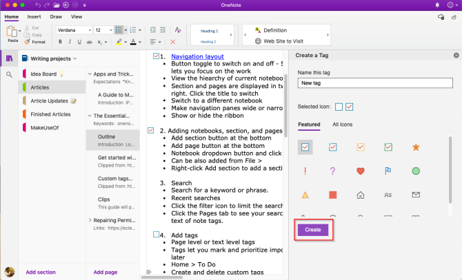 създайте персонализиран маркер в OneNote