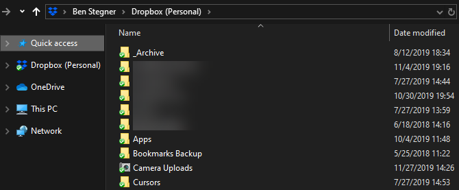 Dropbox Folder Windows