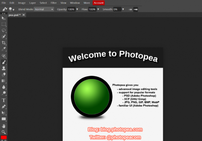 Използвайте Photopea като алтернатива на Photoshop в Linux