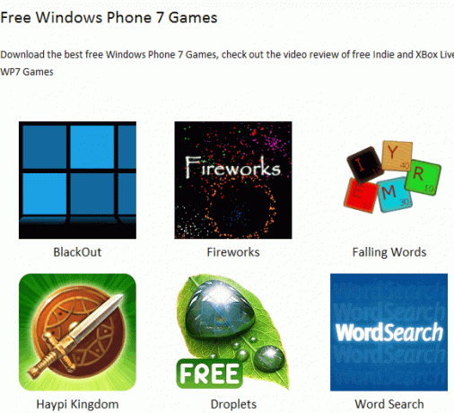 Windows Phone 7 игри