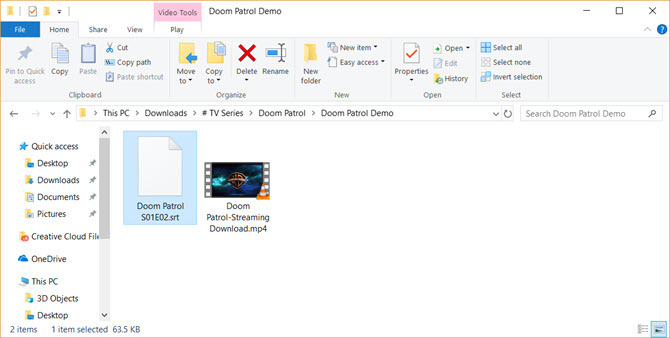 Windows Media Player субтитри