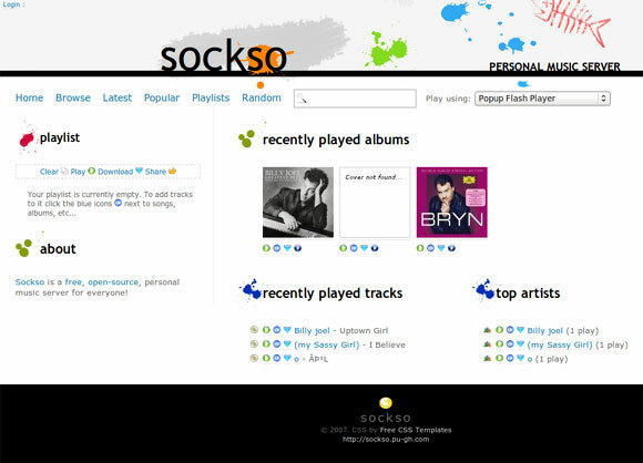 sockso - linux media server