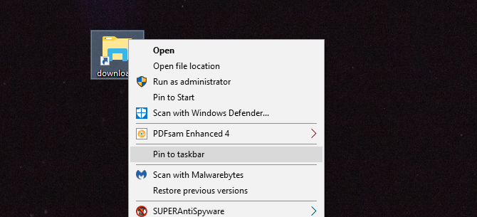 Windows 10 папка с щитове на задачите