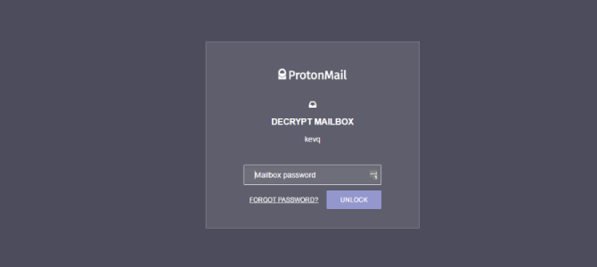 Ключ за декриптиране на ProtonMail Mailbox