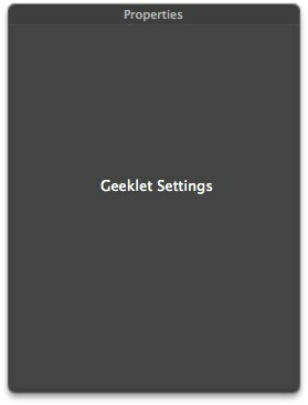 GeekTool - Показва информация за системата на Mac в стил 01d Geeklet Settings