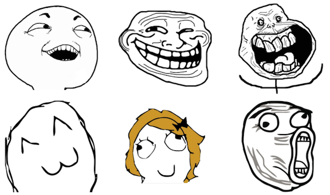 Пакет стикери на Meme Faces iMessage