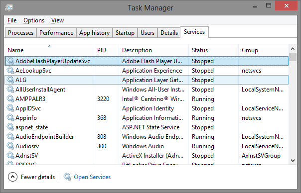 7 Windows Task Manager - Услуги