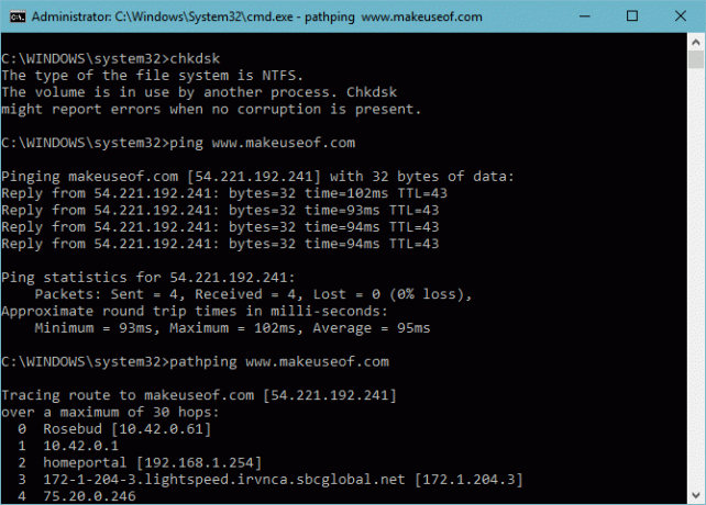 Съществени команди на CMD за Windows трябва да знаете ping pathping tracert