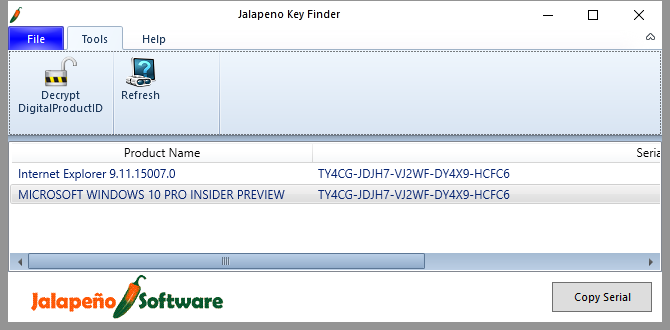 3 начина за възстановяване на серийни номера в Windows Jalapeno 670x330