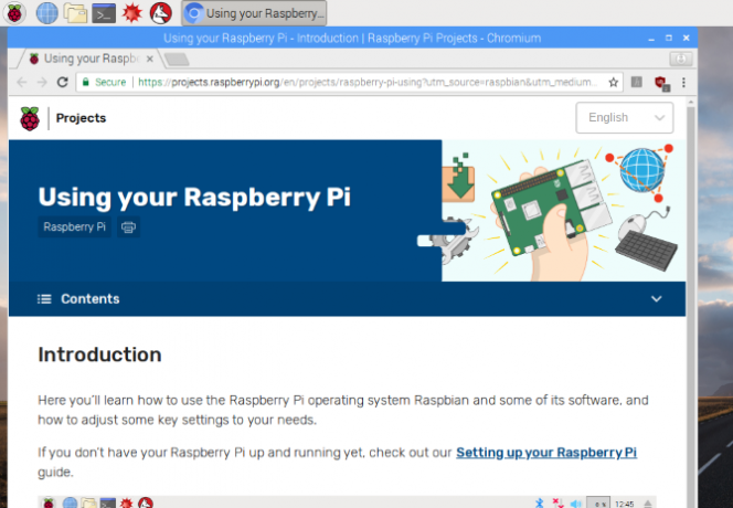 Raspbian включва помощни файлове, за да започнете работа с Raspberry Pi