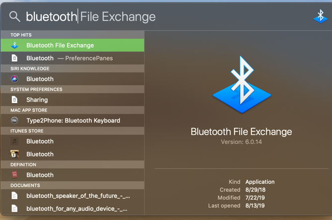 Mac Spotlight Search Bluetooth