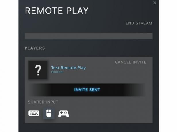 Пример за способността на Remote Play да контролира взаимодействията на вашия приятел