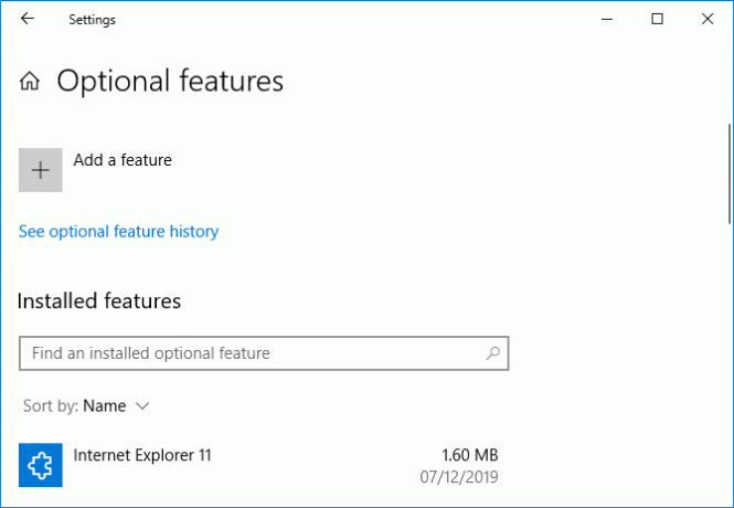 Windows 10 незадължителни функции