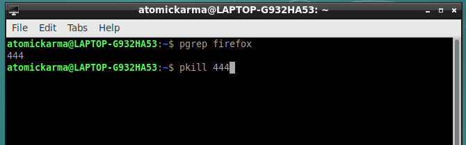 Убийте приложение на Linux с командата pkill