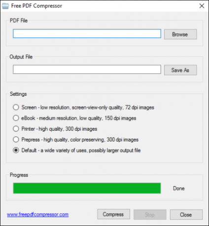 безплатен PDF компресор