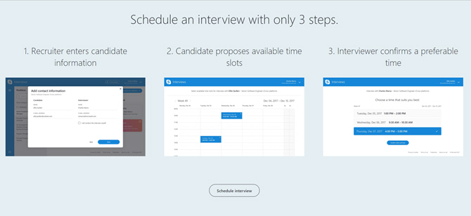 3 Последни функции, които могат да ви донесат с помощта на Skype отново Skype Interview Scheduler