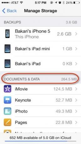 Съхранение на ICloud