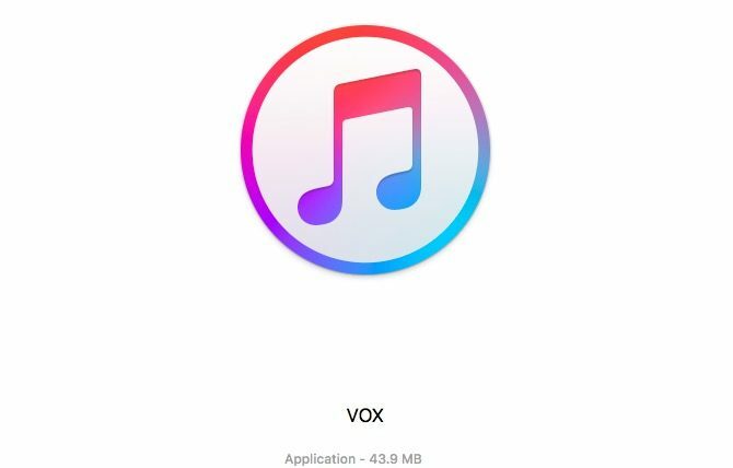 замести-VOX-плеър-икона-с-качи-икона върху Mac