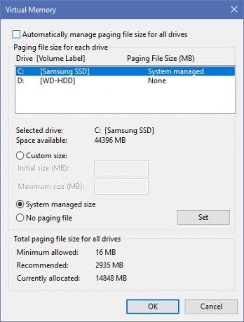 Файл на страницата за управление на Windows 10