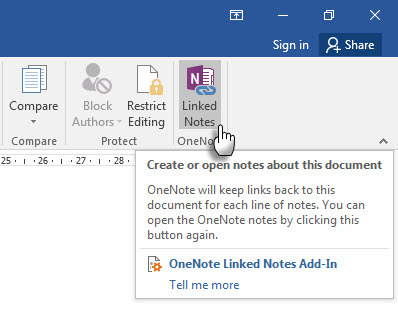 Microsoft OneNote - свързани бележки