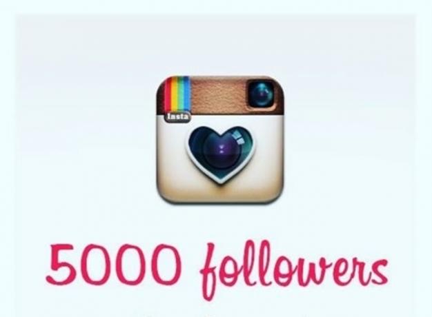 5000 последователи на instagram