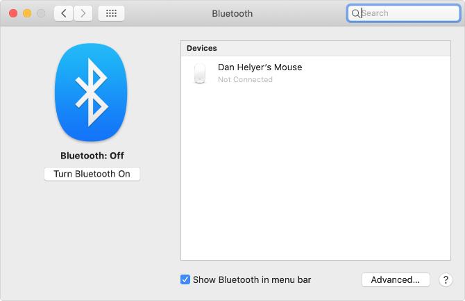 Включете Bluetooth бутона от системни предпочитания на Mac
