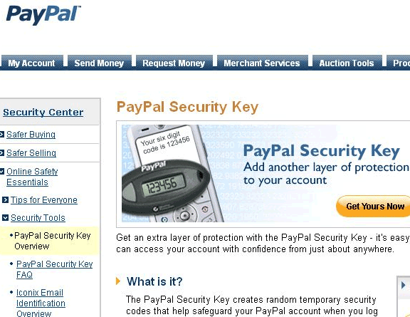 Ключ за защита на Paypal