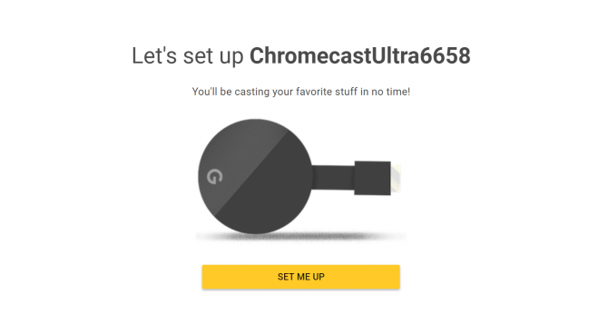 настройка на chromecast ultra