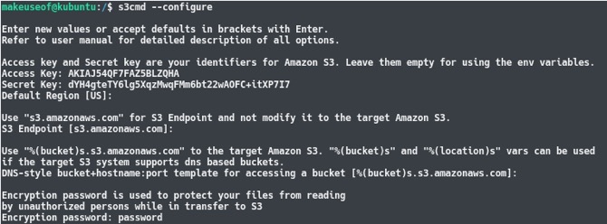 архивно устройство Amazon s3 linux