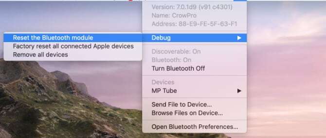 Възстановяване на Bluetooth модула на macOS