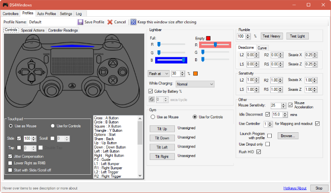 Настройка на DS4Windows Controller