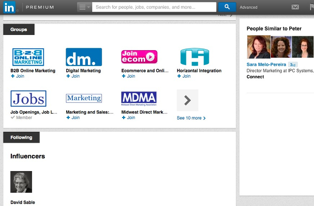 LinkedIn-контактни групи