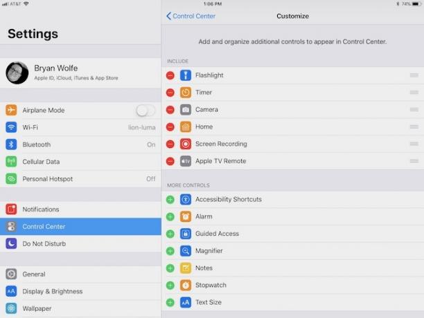 ios 11 център за управление на превключвател на приложения