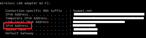 подробности за системата на Windows - IP адрес