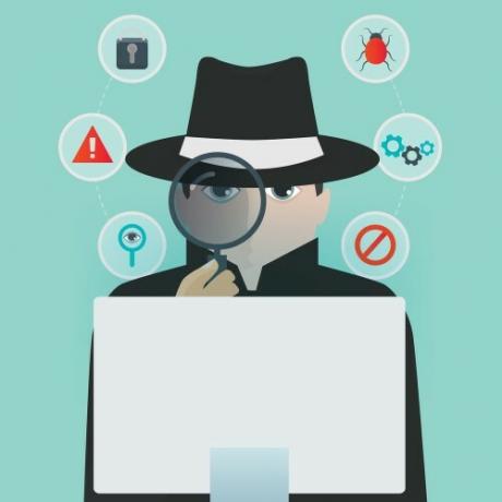 Някой шпионира на компютър, за да представлява шпионски софтуер