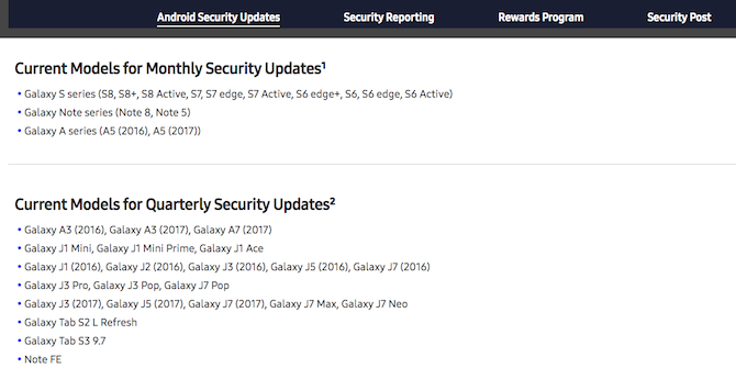 производителите на смартфони най-добри за андроид актуализации сигурност на Samsung