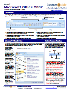 14 Листове и плакати за приложения за популярни програми office2007